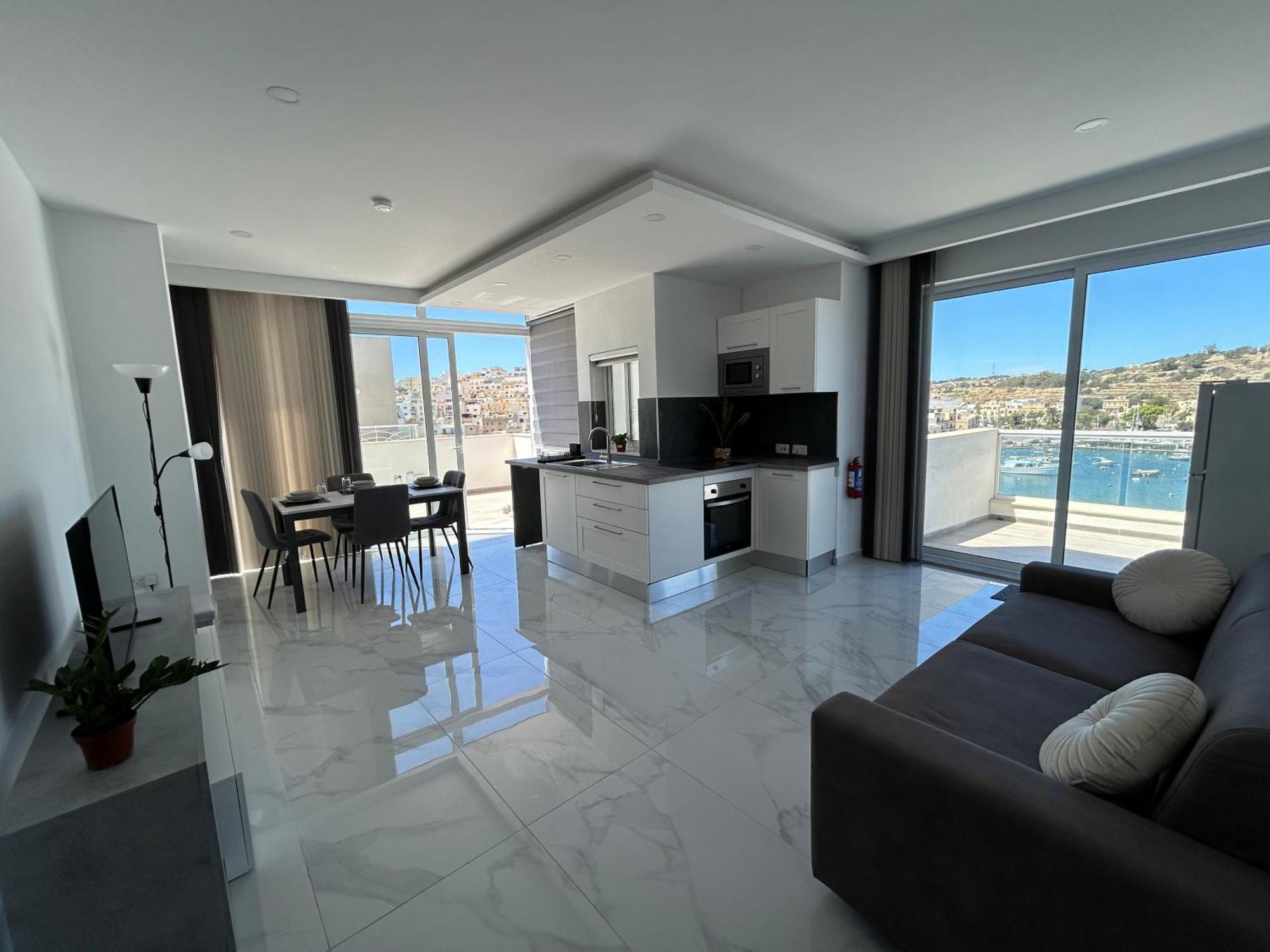 Seaview Setters Penthouse Marsaskala Apartamento Exterior foto
